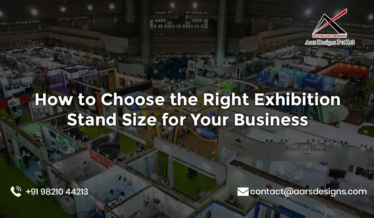 Exhibition stand size selection for businesses